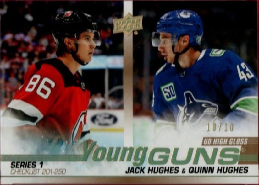 Jack Hughes, Quinn Hughes [High Gloss] #250