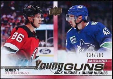 Jack Hughes, Quinn Hughes [UD Exclusives] #250