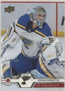 Jordan Binnington [UD Exclusives] #123