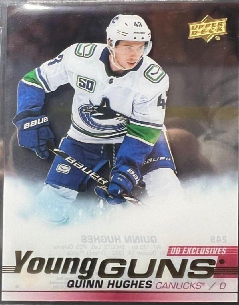Quinn Hughes [Clear Cut UD Exclusives] #249