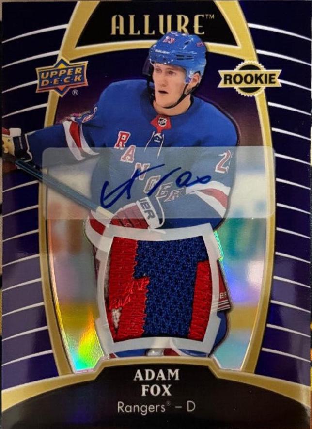Adam Fox [Purple Diamond Autograph Patch] #93