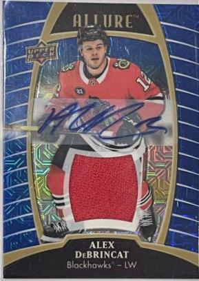Alex DeBrincat [Blue Line Autograph Jersey Relic] #50