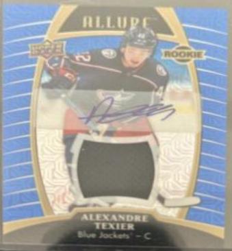 Alexandre Texier [Blue Line Autograph Jersey Relic] #71