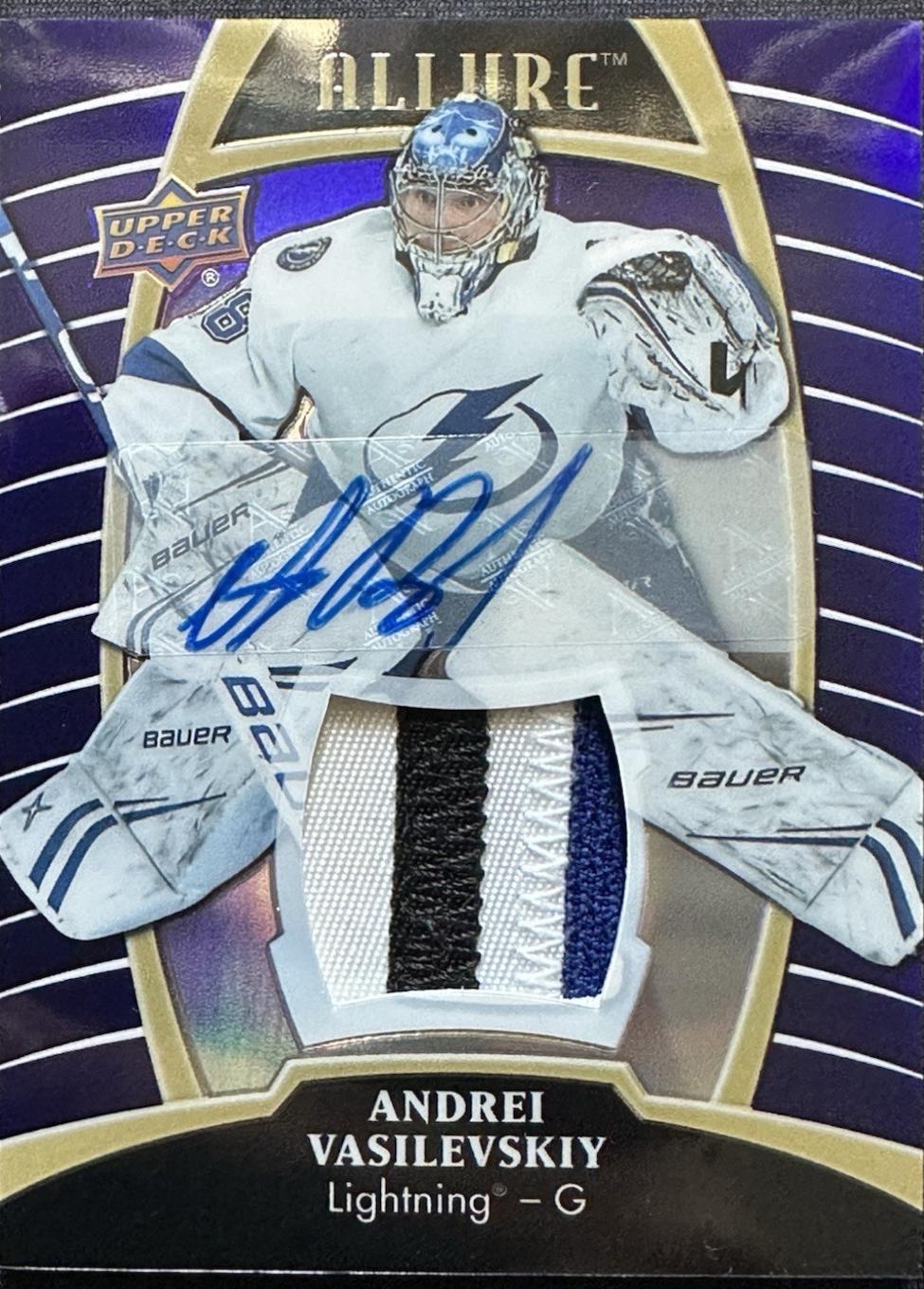 Andrei Vasilevskiy [Purple Diamond Autograph Patch] #38
