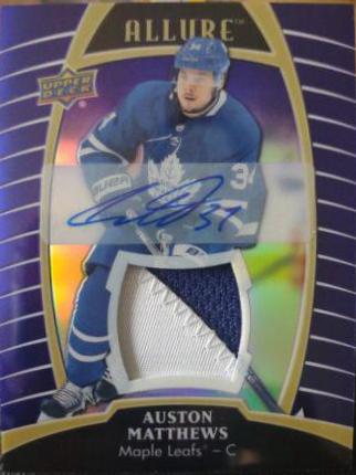 Auston Matthews [Purple Diamond Autograph Patch] #5