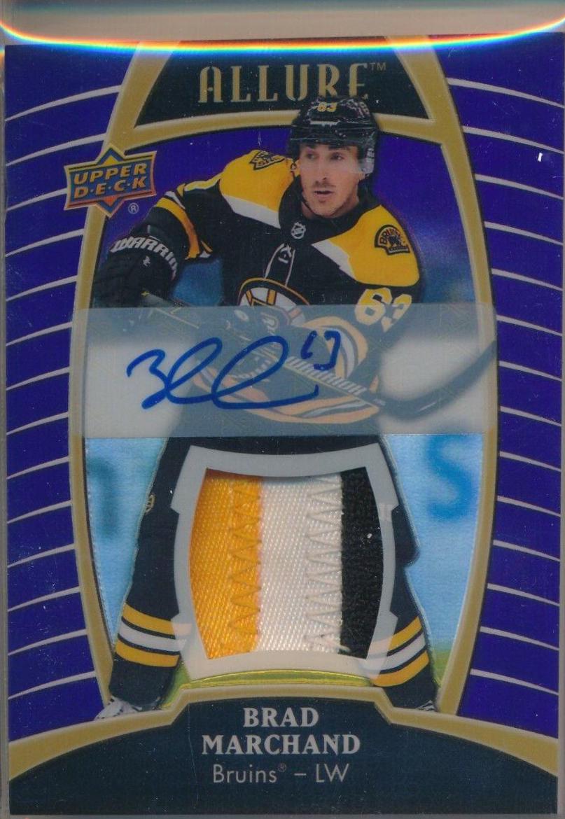 Brad Marchand [Purple Diamond Autograph Patch] #14