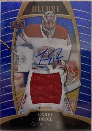 Carey Price [Blue Line Autograph Jersey Relic] #11