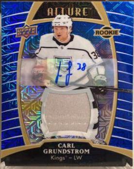 Carl Grundstrom [Blue Line Autograph Jersey Relic] #73