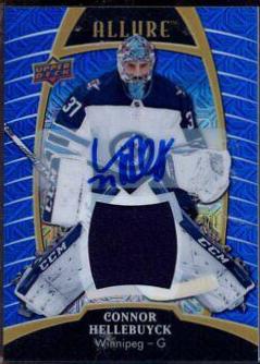 Connor Hellebuyck [Blue Line Autograph Jersey Relic] #20