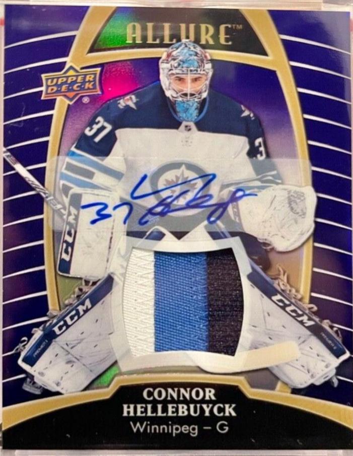 Connor Hellebuyck [Purple Diamond Autograph] #20