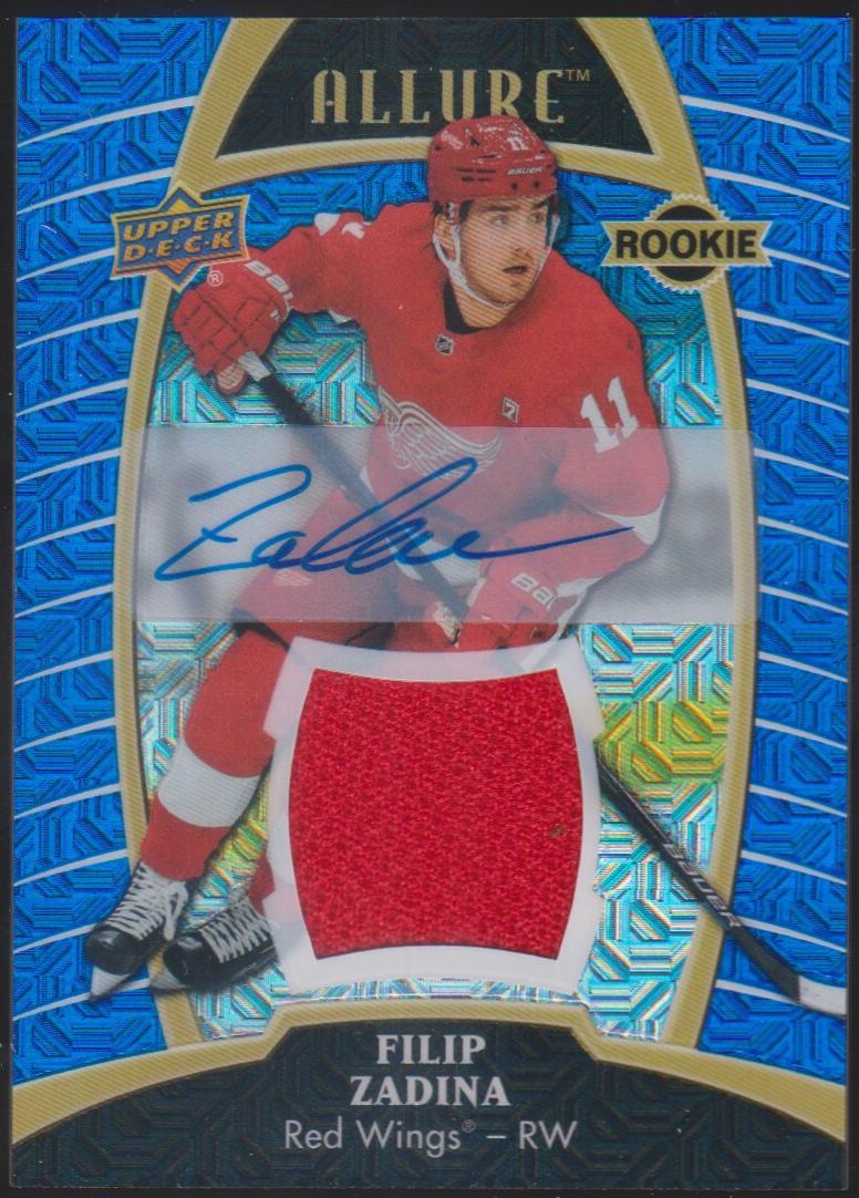 Filip Zadina [Blue Line Autograph Jersey Relic] #81