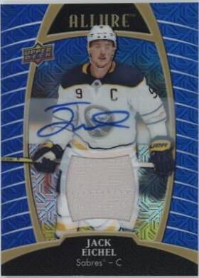 Jack Eichel [Blue Line Autograph Jersey Relic] #58