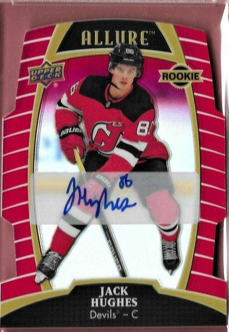 Jack Hughes [Red Rainbow Autograph] #100