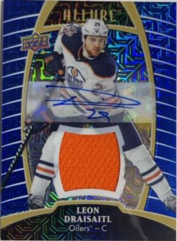 Leon Draisaitl [Blue Line Autograph Jersey Relic] #37