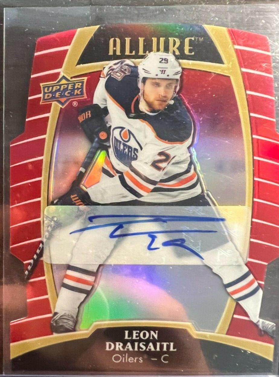 Leon Draisaitl [Red Rainbow Autograph] #37