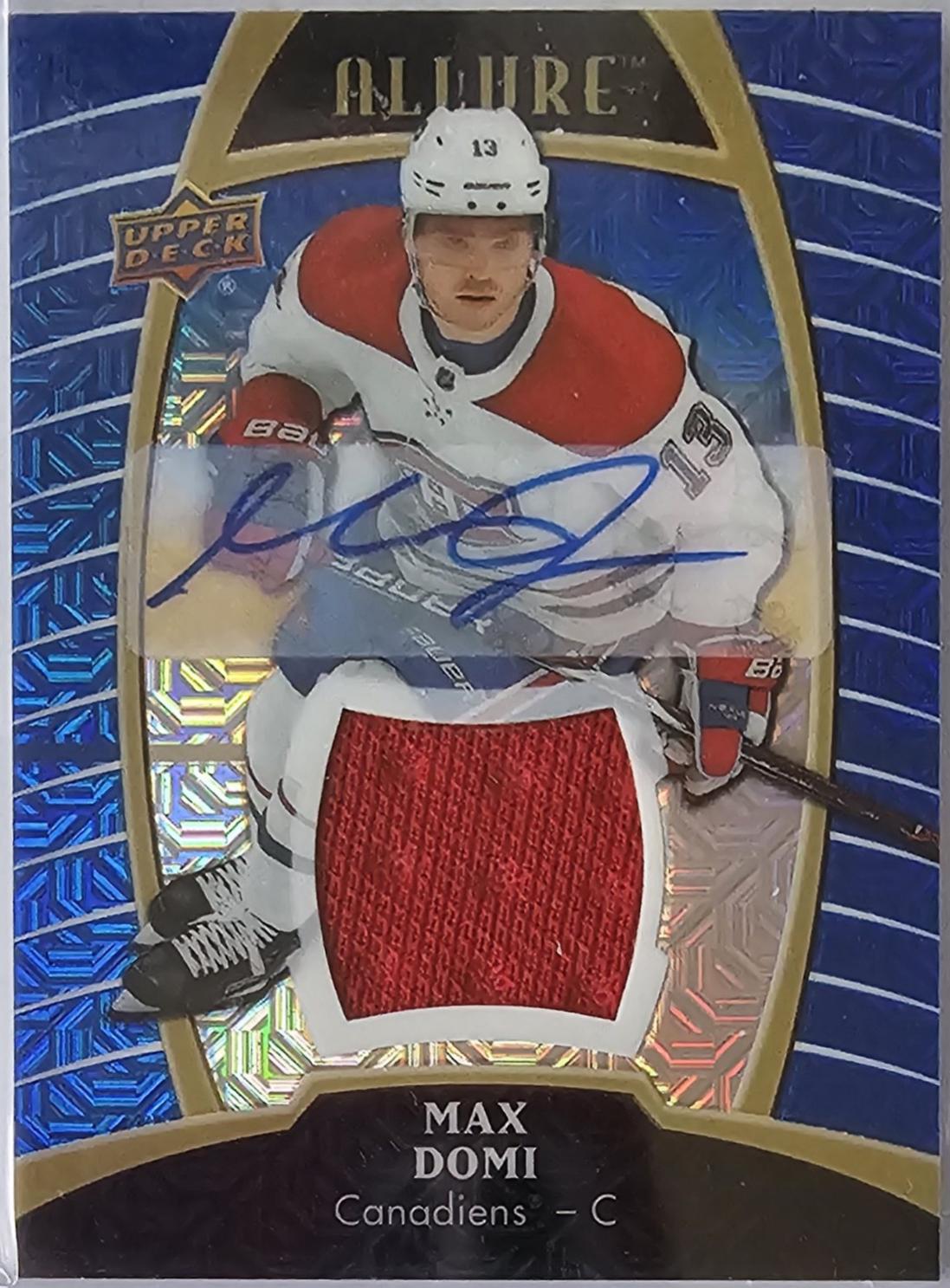 Max Domi [Blue Line Autograph Jersey Relic] #15