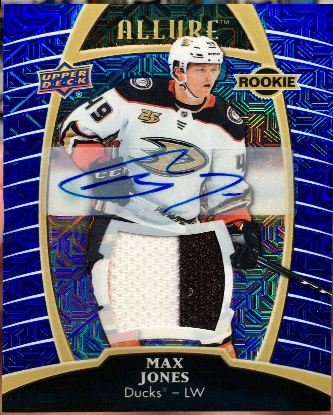 Max Jones [Blue Line Autograph] #72