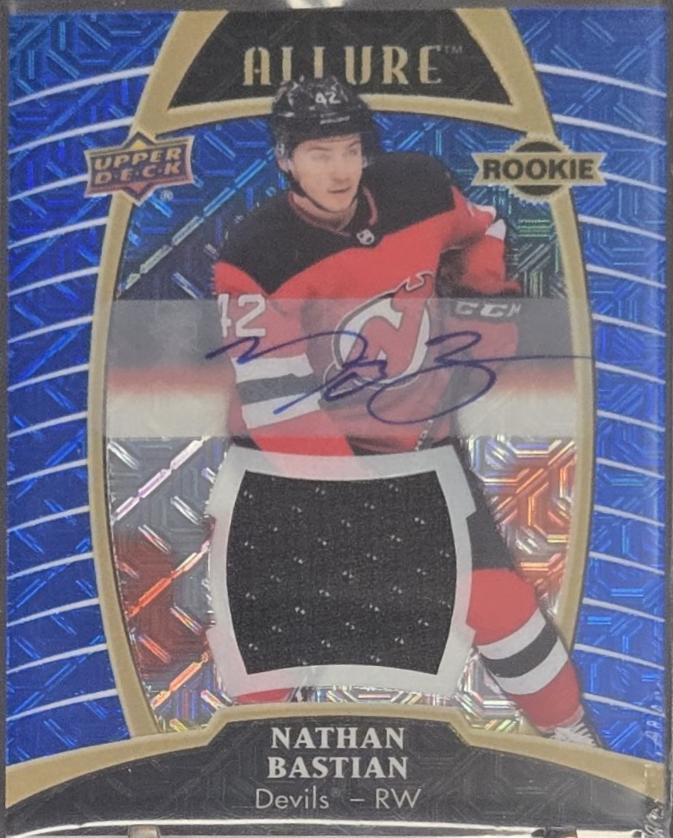 Nathan Bastian [Blue Line Autograph Jersey Relic] #85