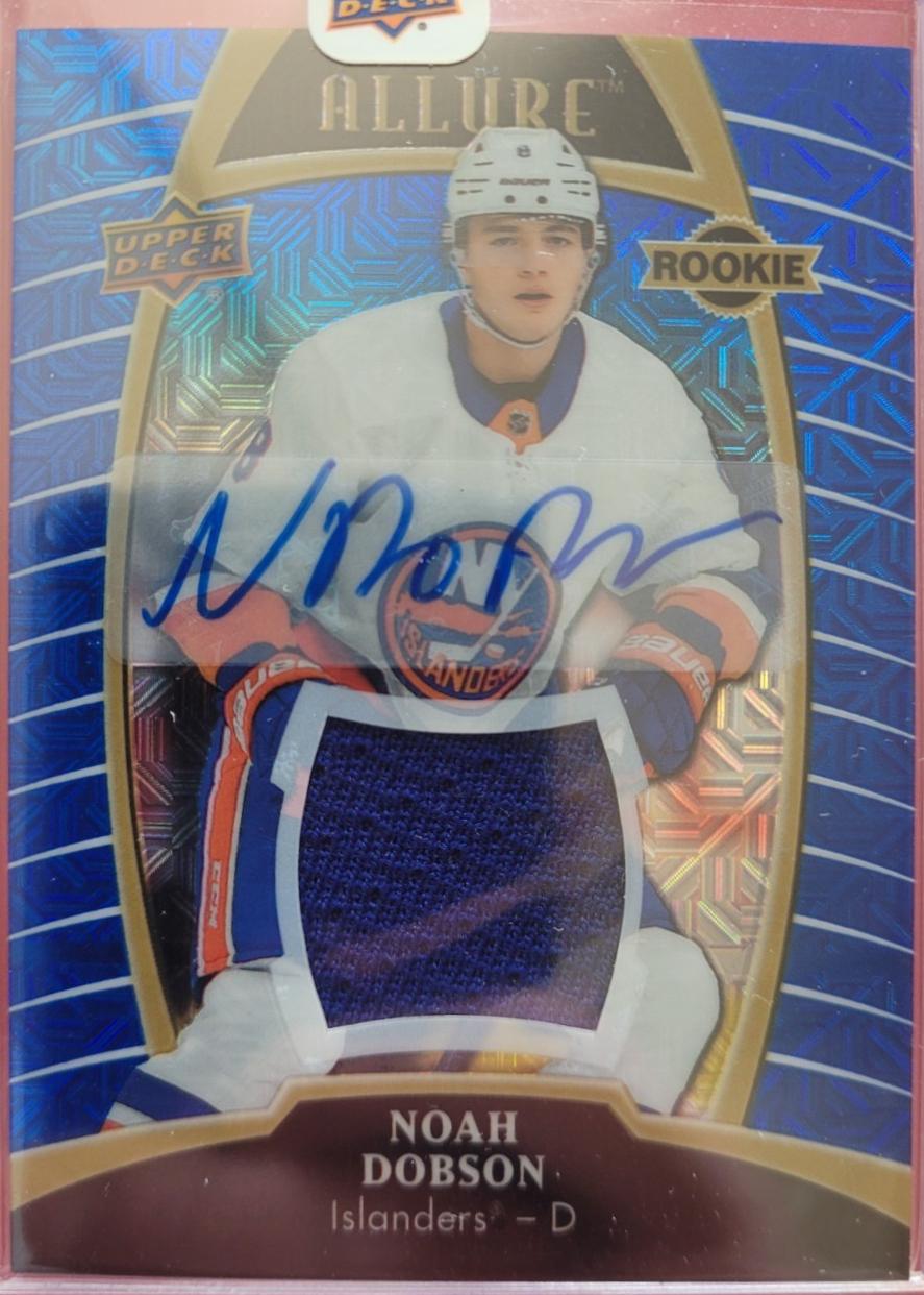 Noah Dobson [Blue Line Autograph Jersey Relic] #96