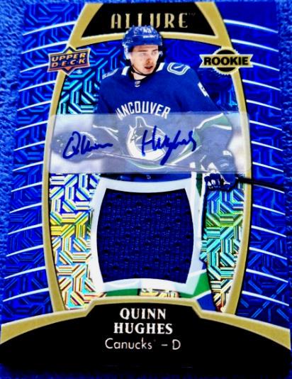 Quinn Hughes [Blue Line Autograph] #66