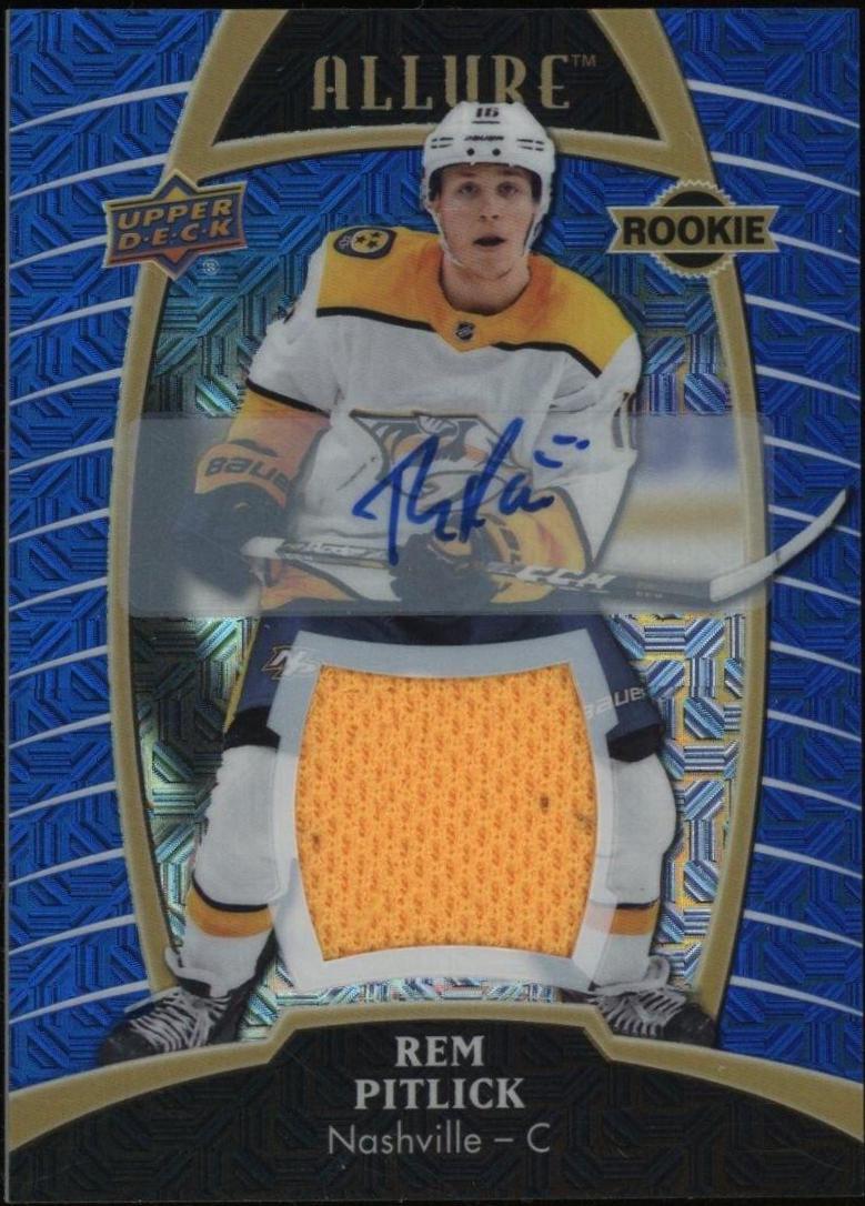 Rem Pitlick [Blue Line Autograph Jersey Relic] #67