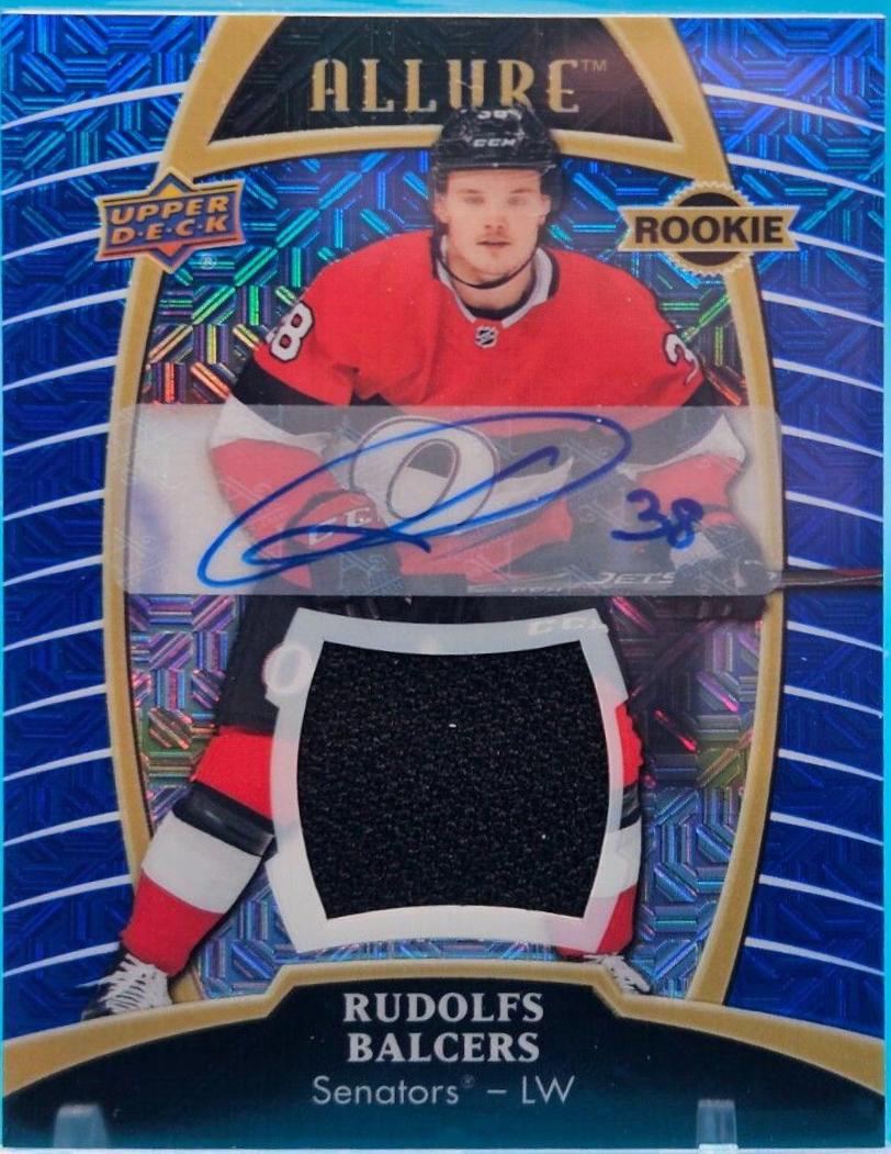 Rudolfs Balcers [Blue Line Autograph Jersey Relic] #82