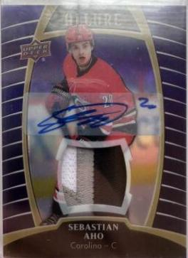 Sebastian Aho [Purple Diamond Autograph Patch] #4