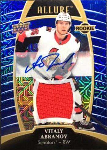 Vitaly Abramov [Blue Line Autograph Jersey Relic] #84