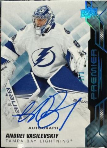 Andrei Vasilevskiy [Platinum Blue Spectrum Autograph] #22