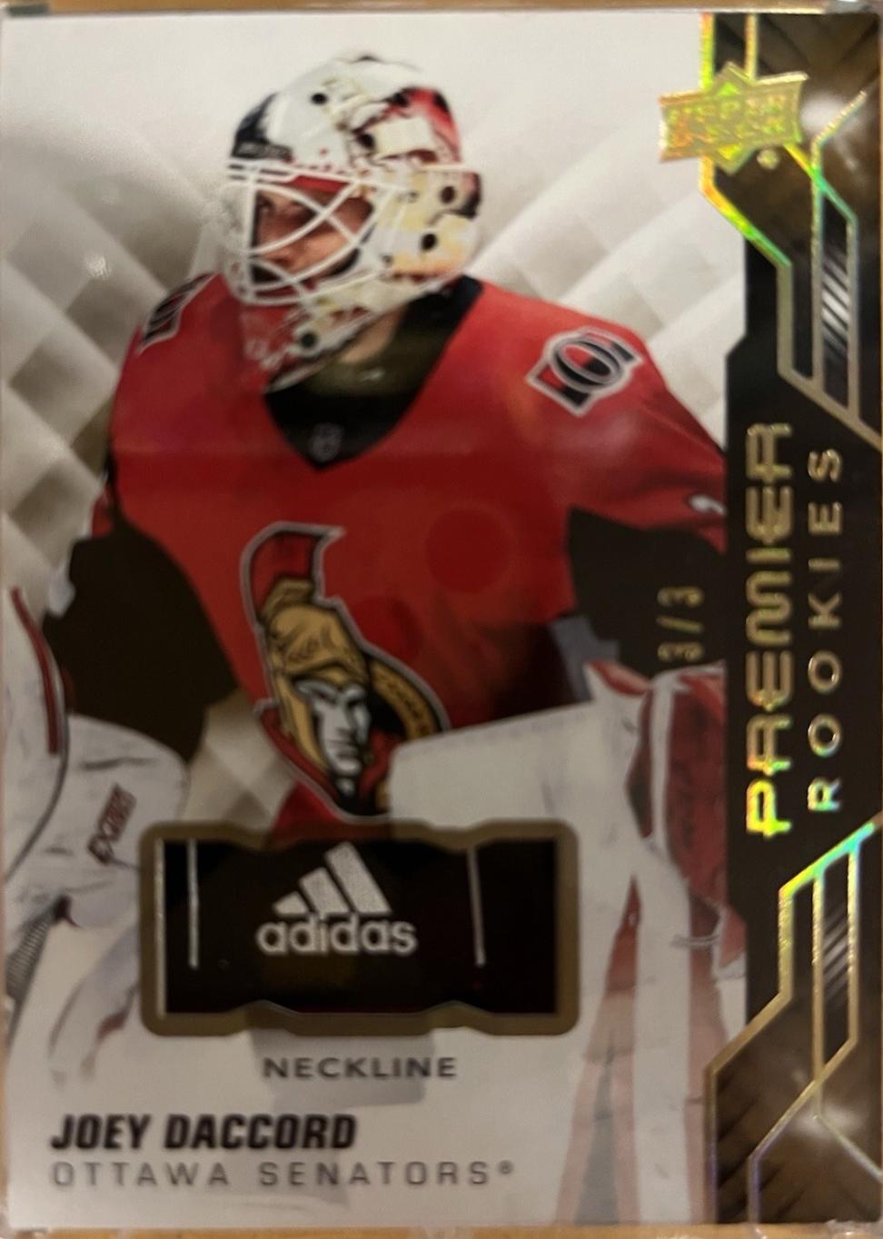 Joey Daccord [Neckline Relic] #66
