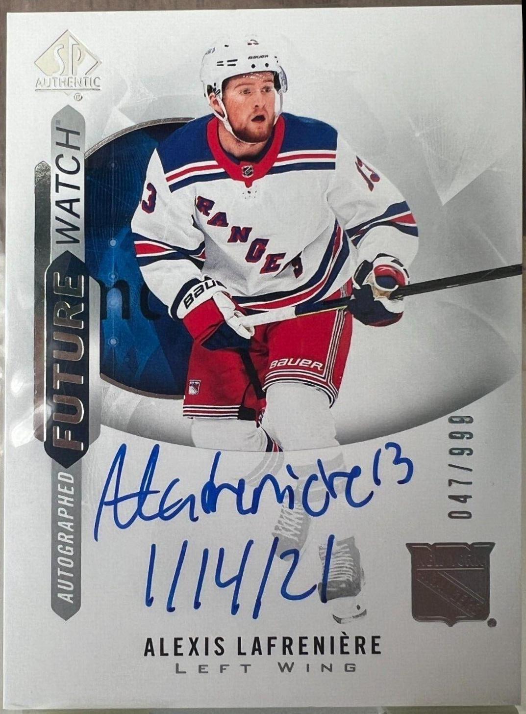 Alexis Lafreniere [Inscribed Autograph] #148