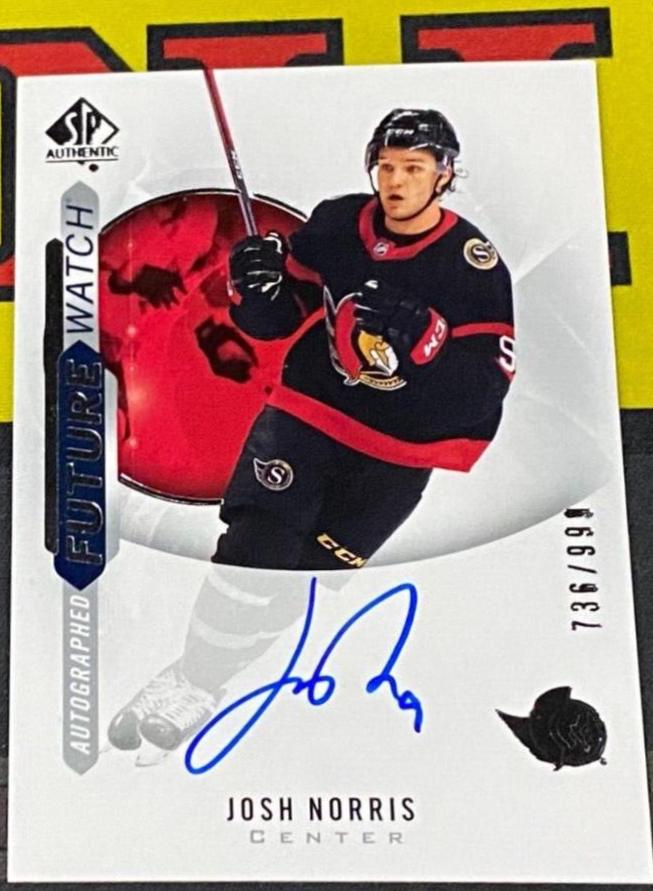Josh Norris [Autograph] #162