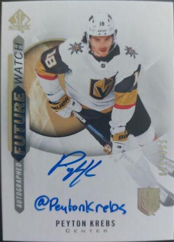 Peyton Krebs [Inscribed Autograph] #167