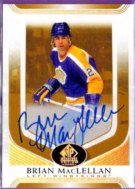 Brian MacLellan [Gold Spectrum Autograph] #105