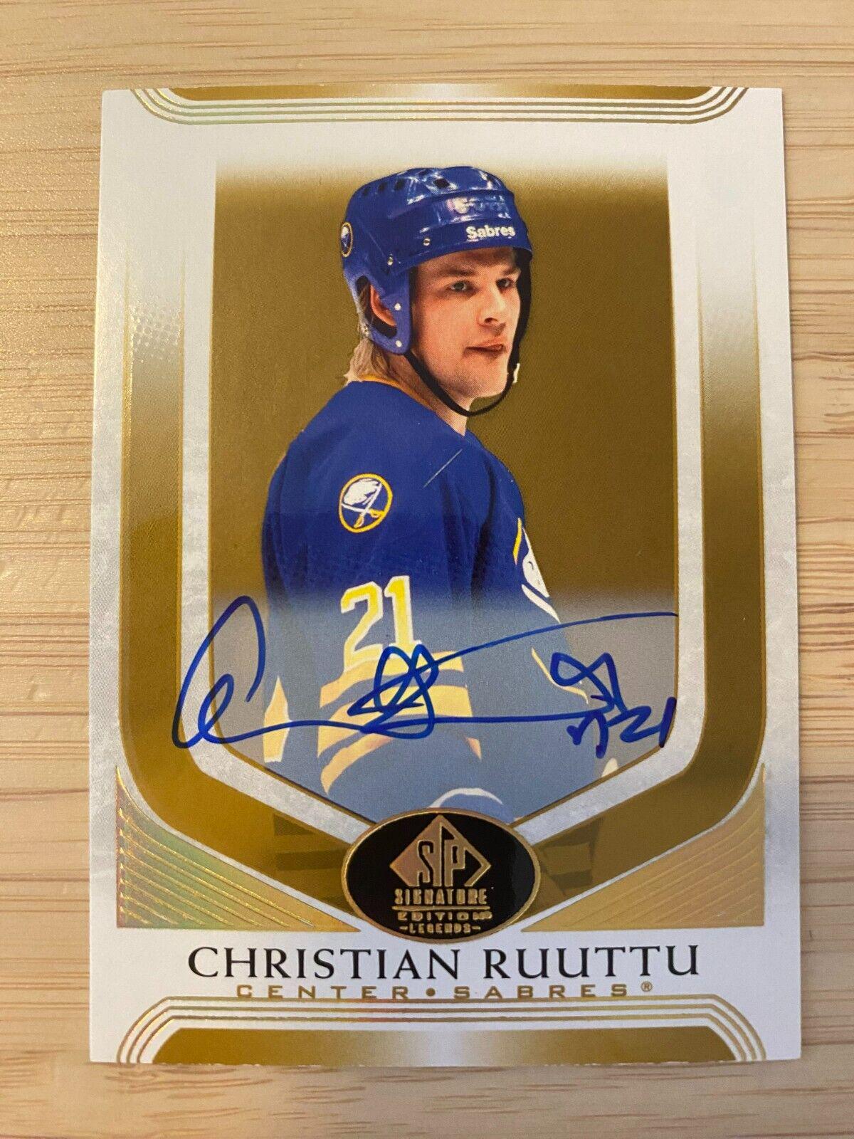 Christian Ruuttu [Black Autograph] #76