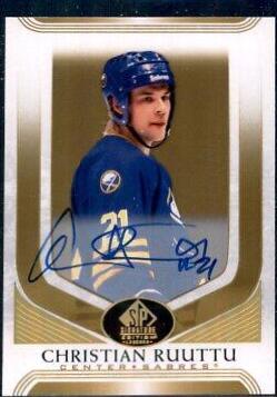 Christian Ruuttu [Gold Spectrum Autograph] #76