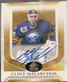 Clint Malarchuk [Gold Spectrum Autograph] #220