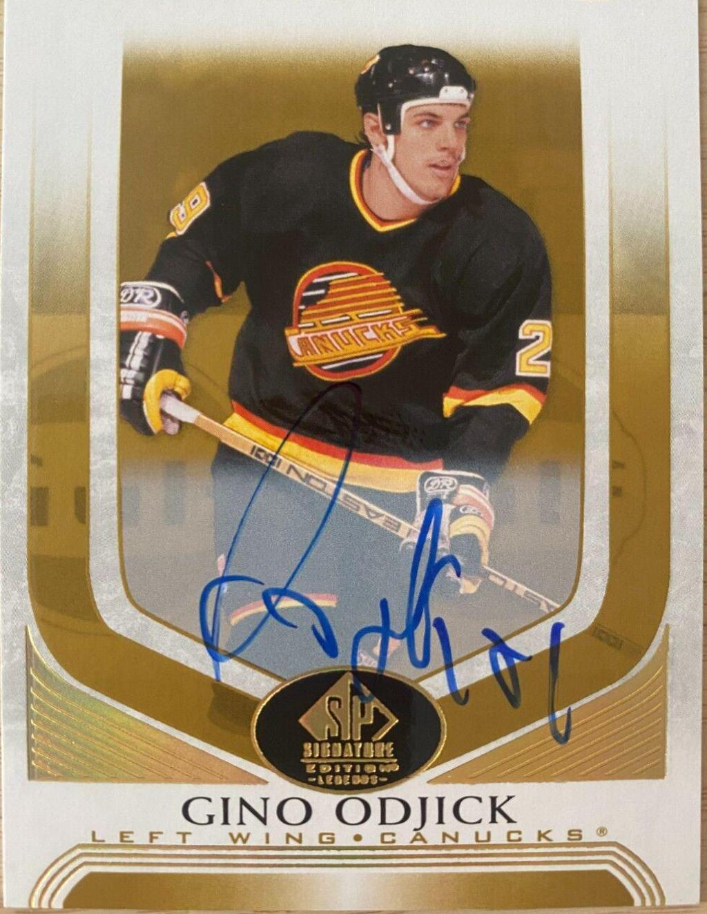 Gino Odjick [Black Autograph] #268