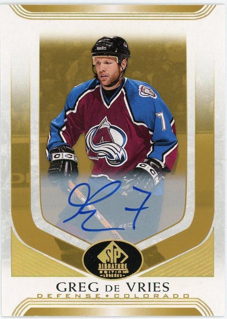 Greg de Vries [Black Autograph] #243