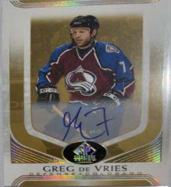 Greg de Vries [Gold Spectrum Autograph] #243