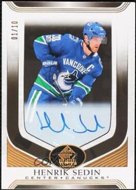 Henrik Sedin [Black Autograph] #3