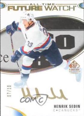 Henrik Sedin [Black Autograph] #395