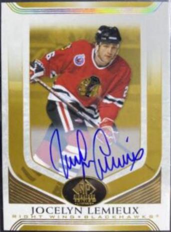 Jocelyn Lemieux [Black Autograph] #224