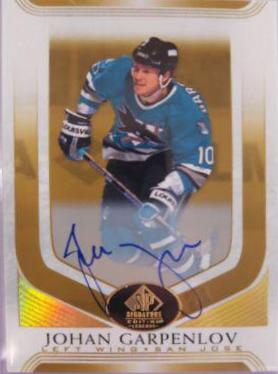 Johan Garpenlov [Gold Spectrum Autograph] #134