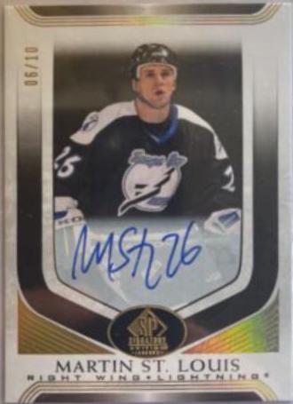 Martin St. Louis [Black Autograph] #397