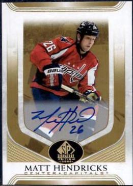 Matt Hendricks [Gold Spectrum Autograph] #228