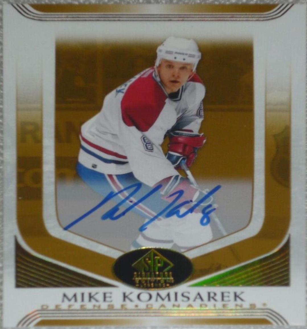 Mike Komisarek [Gold Spectrum Autograph] #202