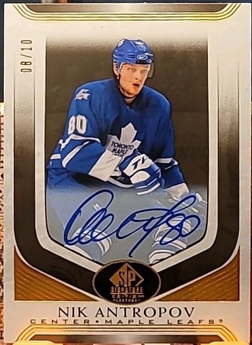 Nik Antropov [Black Autograph] #192