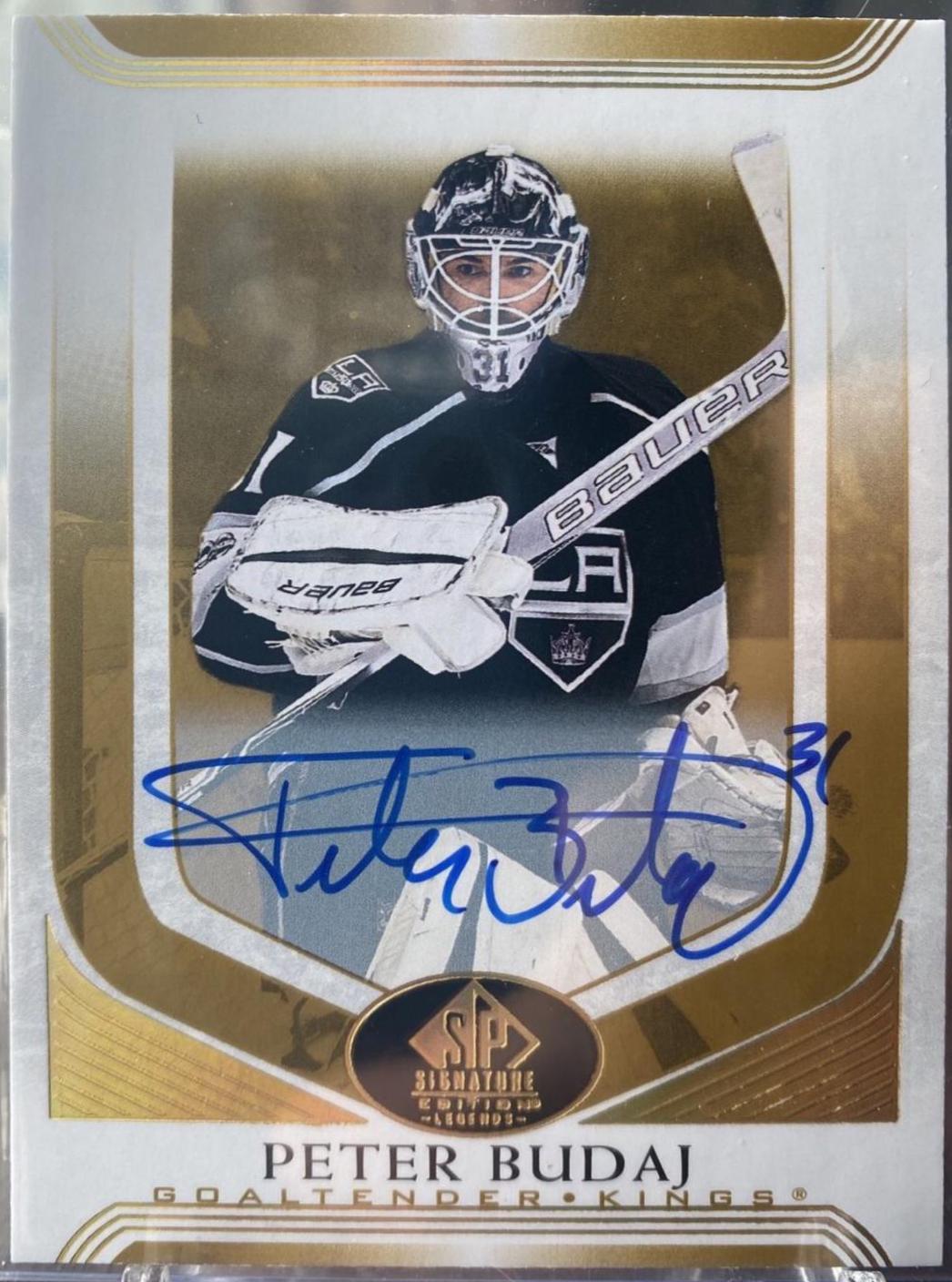 Peter Budaj [Black Autograph] #211
