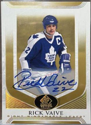 Rick Vaive [Gold Spectrum Autograph] #80
